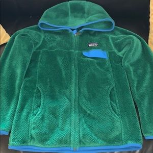 Kelly green/ocean blue Patagonia jacket